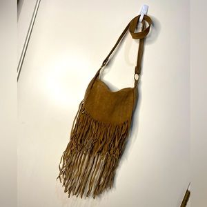 Vintage Suede Fringe Purse